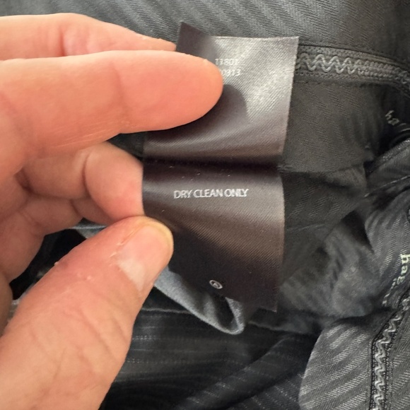 Haggar Men's Pin Striped Business Dress Trouser Pant Black Size May‎ Be Altered - Picture 7 of 12